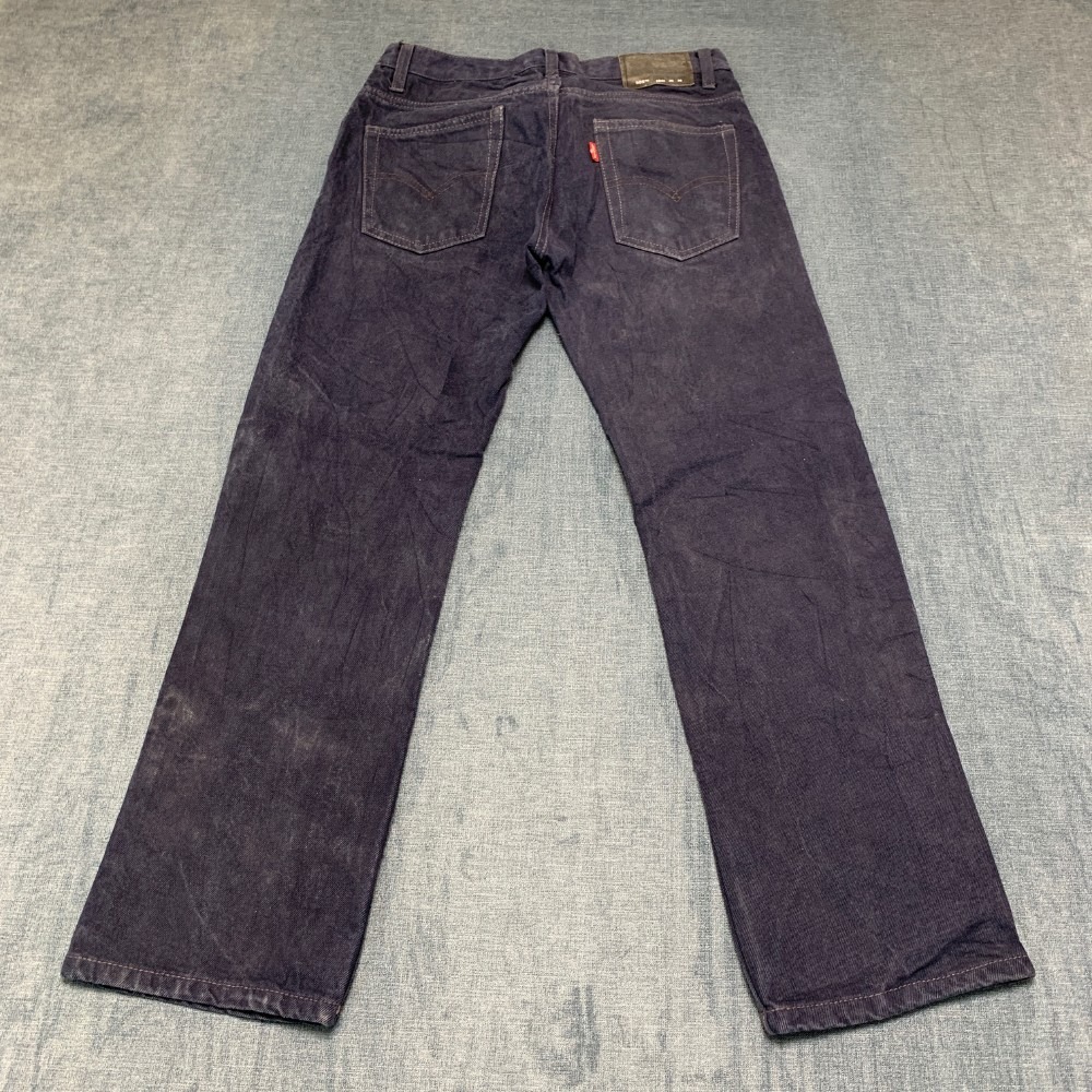 Vintage Levi's 505 Rigid Jeans Boys 16R 28x28 Navy Blue Regular Fit Straight Leg